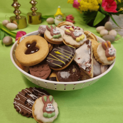 Serviervorschlag Osterplätzchen mit