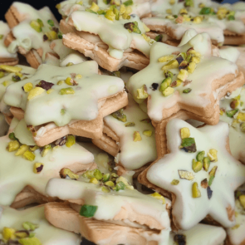 Preview: himmliche Festtagssterne große Vorratsbox  1Kg