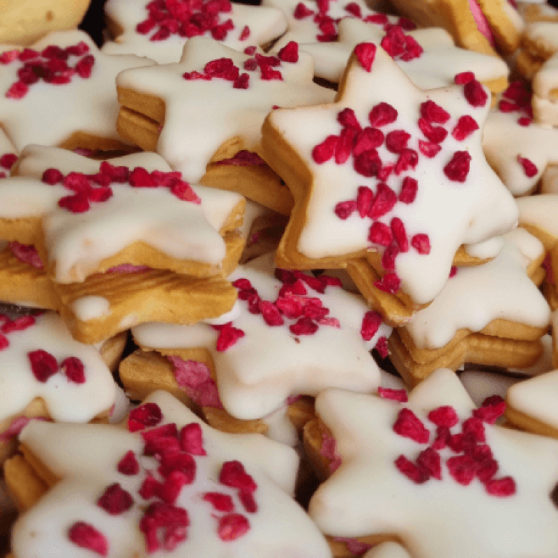 himmliche Festtagssterne große Vorratsbox  1Kg